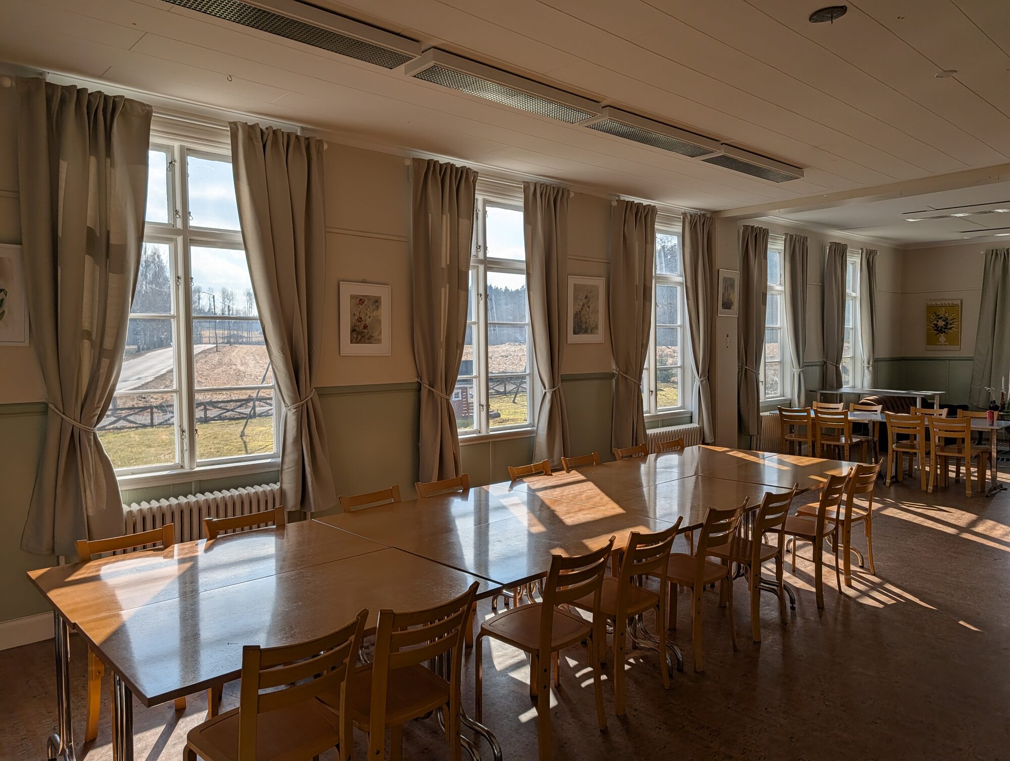 Interiördetalj från gamla skolan i Rackstad