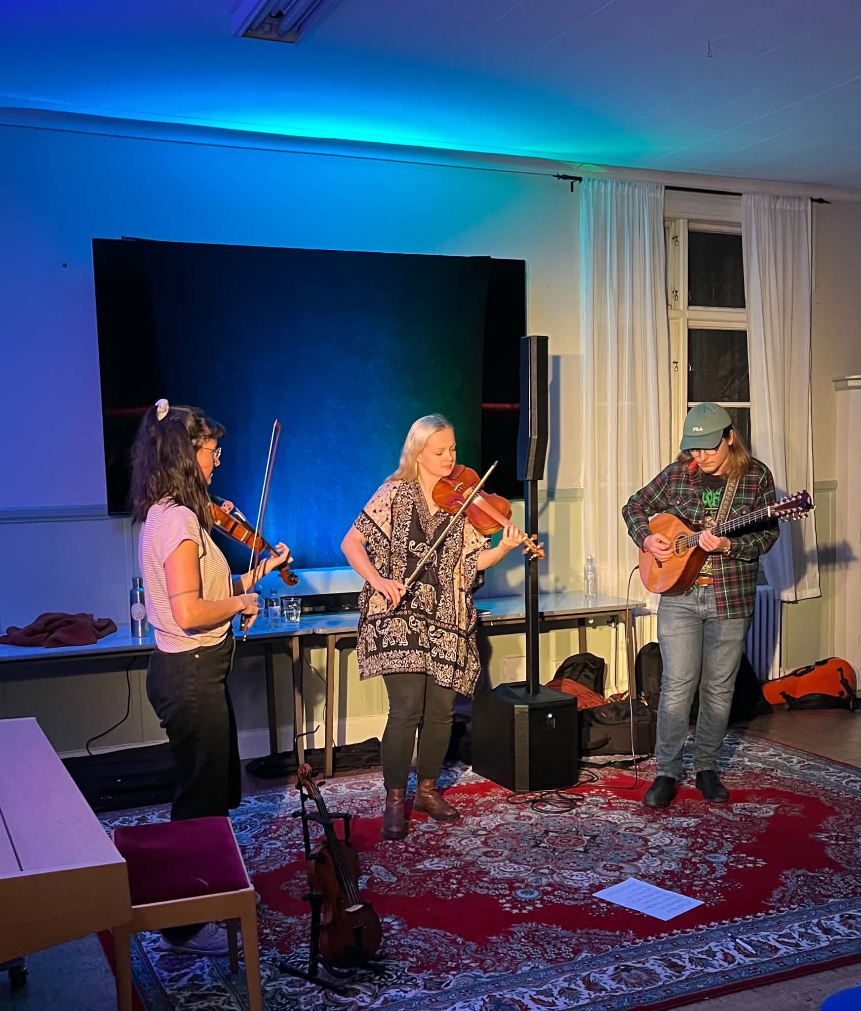 Musikkafé med stråkkvartett